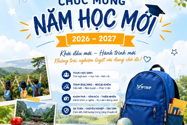 Viptrip Chúc Mừng Năm Học Mới 2026 – 2027