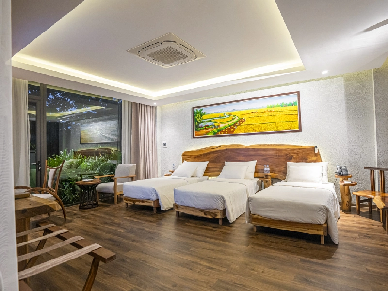 Block villa 7 bedroom (kết hợp giữa villa home 4, 1 triple và 2 deluxe)