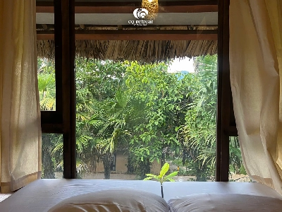 Nature retreat stilt house