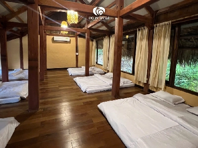 Nature retreat stilt house