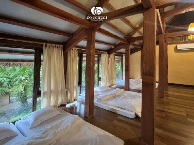 Nature retreat stilt house