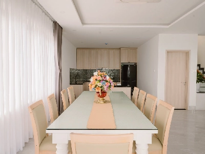 SEA Beachfront &Pool 3 Bedroom Villa/02 Twin + 01 Double