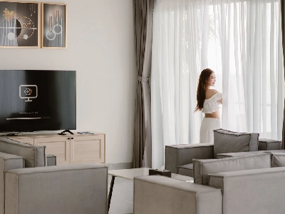 SEA VIP Beachfront &Pool 3 Bedroom Villa/02 Twin + 01 Double