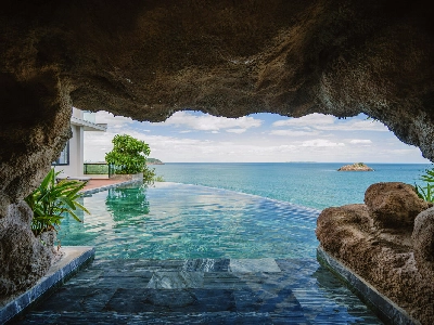 SEA VIP Beachfront &Pool 3 Bedroom Villa/02 Twin + 01 Double