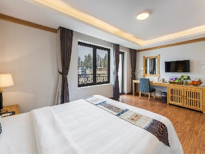 Family mountain view