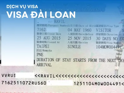 Dịch vụ làm visa Đài Loan tại Hà Nội